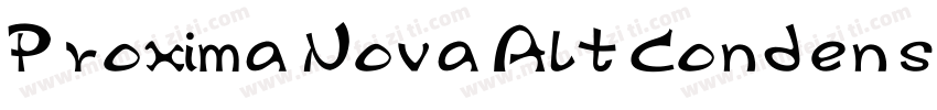 Proxima Nova Alt Condensed Extrabol字体转换